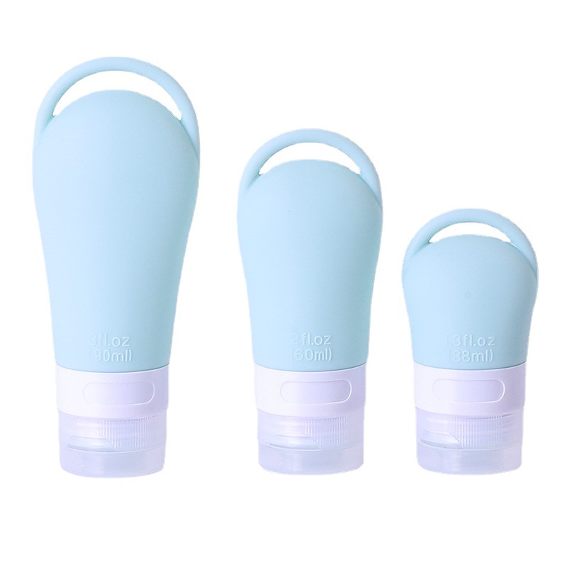 Portable Travel Bottles with Holes Shampoo Body Soap Bottles Cosmetic Silicone Bottles