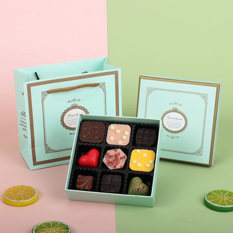Afternoon Tea Gift Box Chocolate Packaging Box Wholesale Rose Tea Packaging Box Tanabata Valentine's Day Gift Box