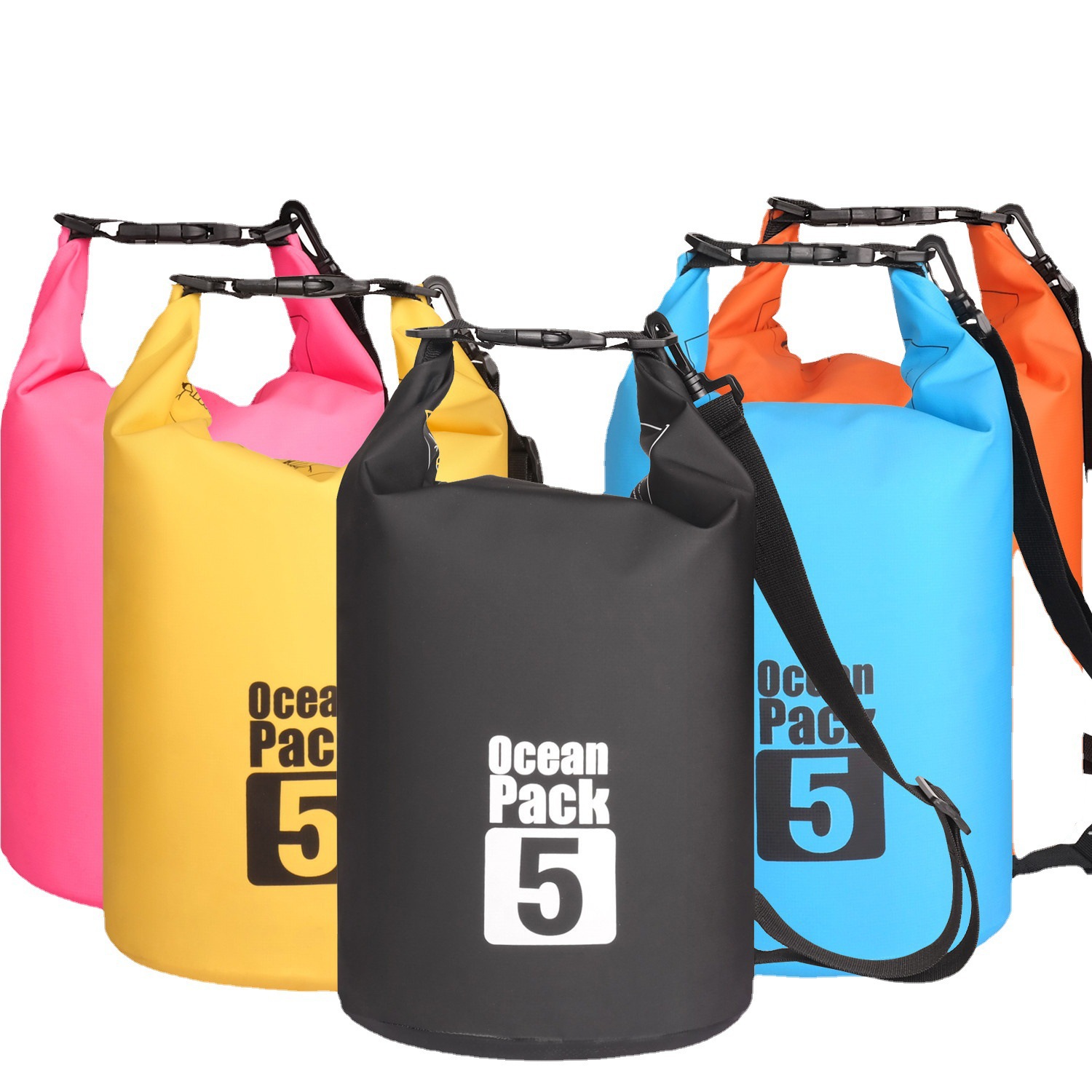 Factory Direct in stock outdoor waterproof bag waterproof bucket bag single shoulder double shoulder drifting bag swimming floating bag dry bag