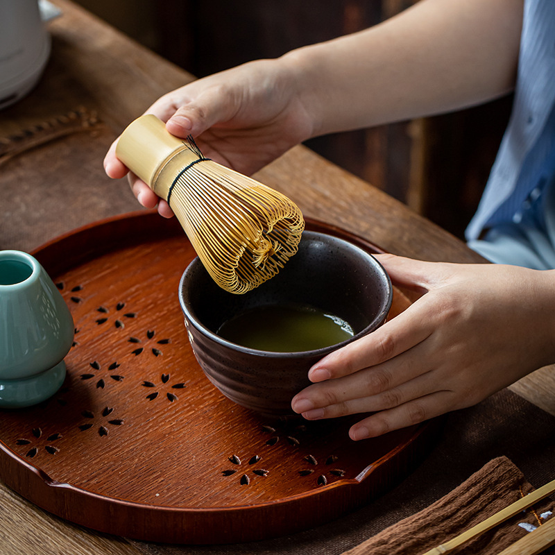 和風抹茶茶ブラシ拌ツール竹ふるい百点茶ブラシ抹茶ツールボウルホルダースプーン|undefined