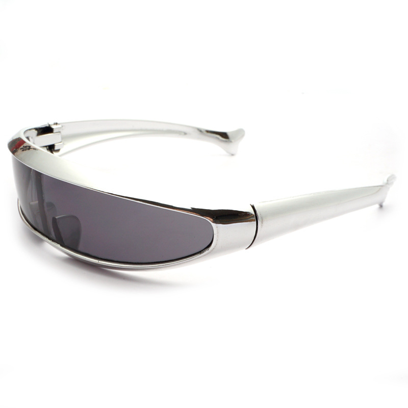 New Cross-border AliExpress Amazon X-Men Electroplated Frame Sunglasses Colorful One-word Riding Sunglasses