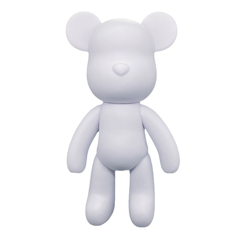 Violent Bear white embryo wholesale diy fluid bear white mold vinyl fluid Rabbit White Blank fluid rabbit white membrane