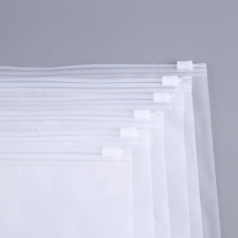 Transparent frosted plastic zipper bag pe plastic clothing clothes packaging bag ziplock bag underwear socks packaging bag