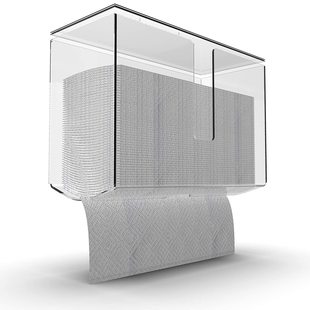 Custom acrylic multi-fold towel box N fold Z fold table top toilet paper transparent toilet hotel wall tissue box