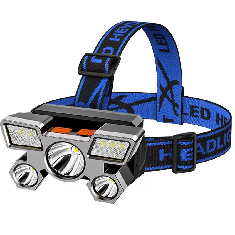 LED headlamp strong light charging bright head-mounted flashlight super bright night fishing miner's lamp outdoor far