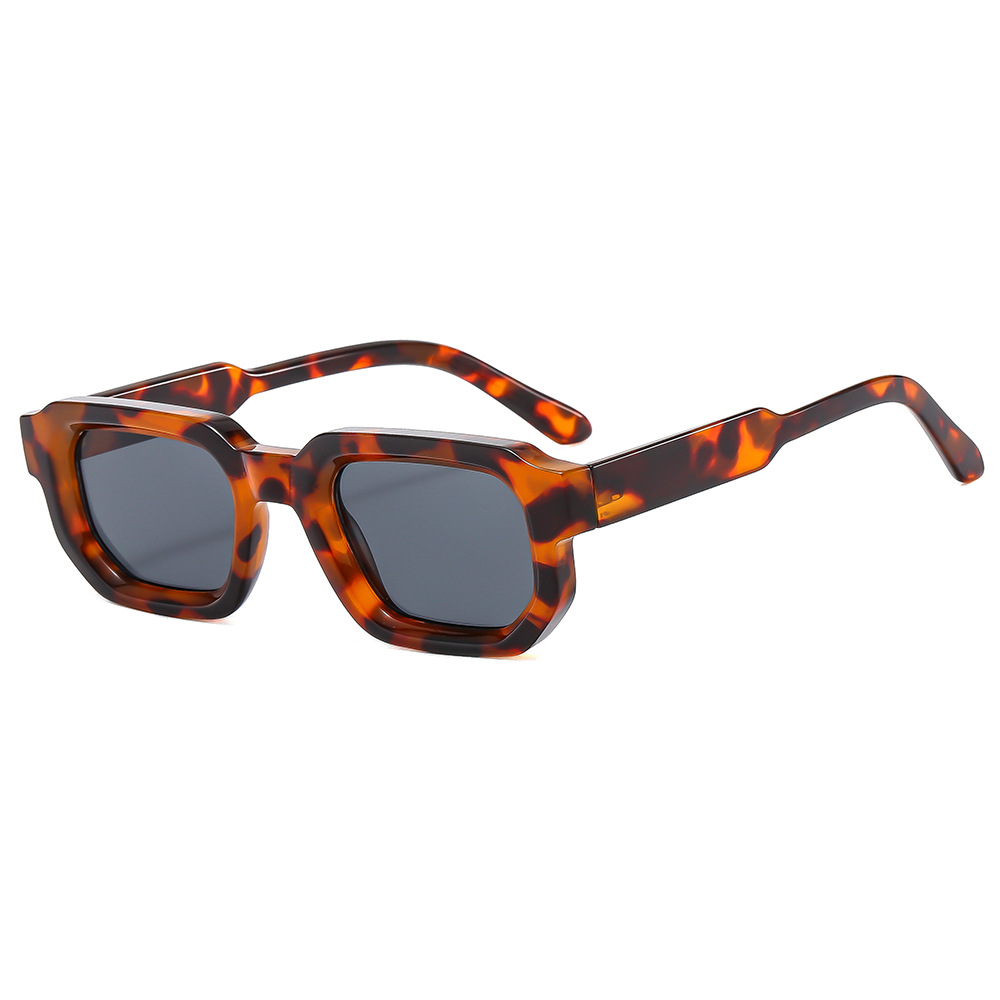 2023 Cross-border Box Sunglasses European and American Retro Square Thickened Small Frame Fashion Sunglasses Women's Sunglasses