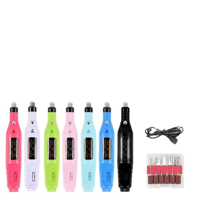 Portable nail remover mini nail machine Pen mini electric nail polisher nail tool suit