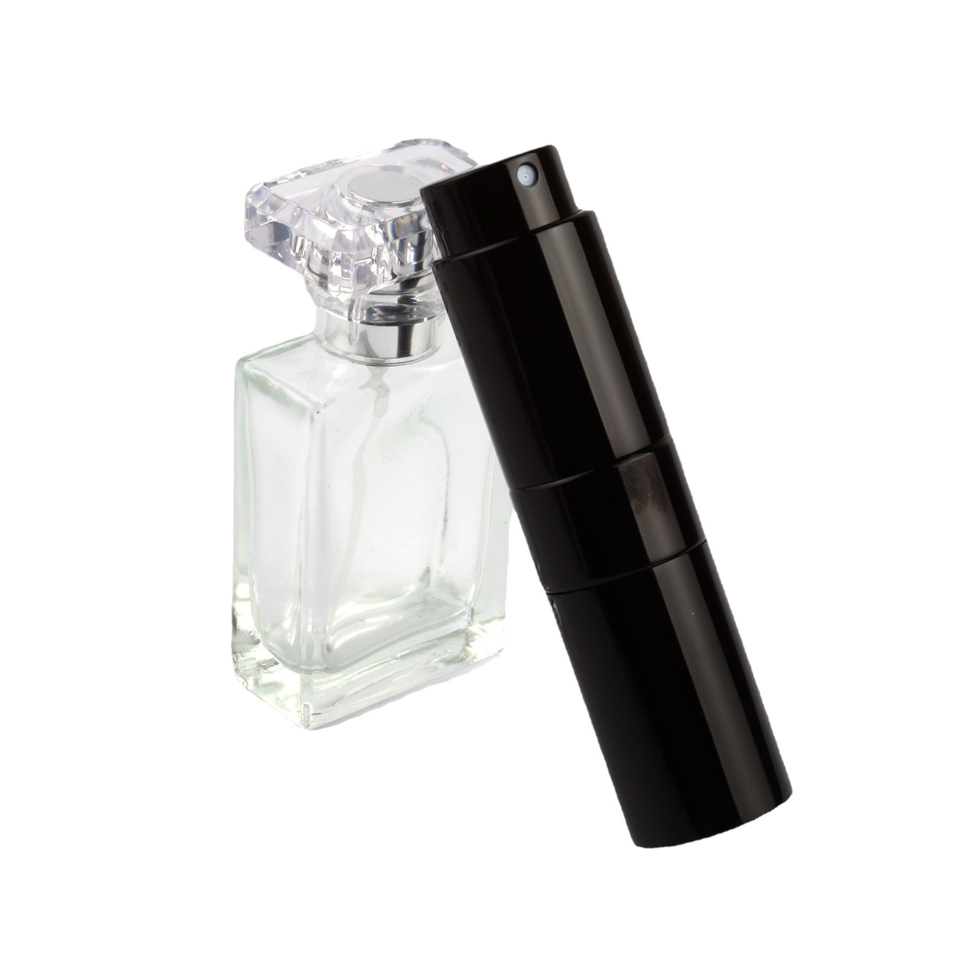 15ML Telescopic Rotary Split Perfume Bottle Portable Lipstick Perfume Bottle Perfume Empty Bottle Glass Spray Bottle