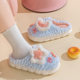 2023 New Women's Cotton Slippers Cute Star Moon Cartoon Thickened Fleece-lined Home Warm Fluffy Slippers