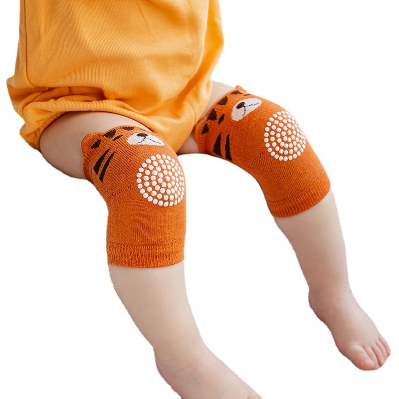 Children's knee pads elbow pads spring and summer baby Terry socks set dispensing non-slip anti-fall crawling protective equipment baby knee pads wholesale