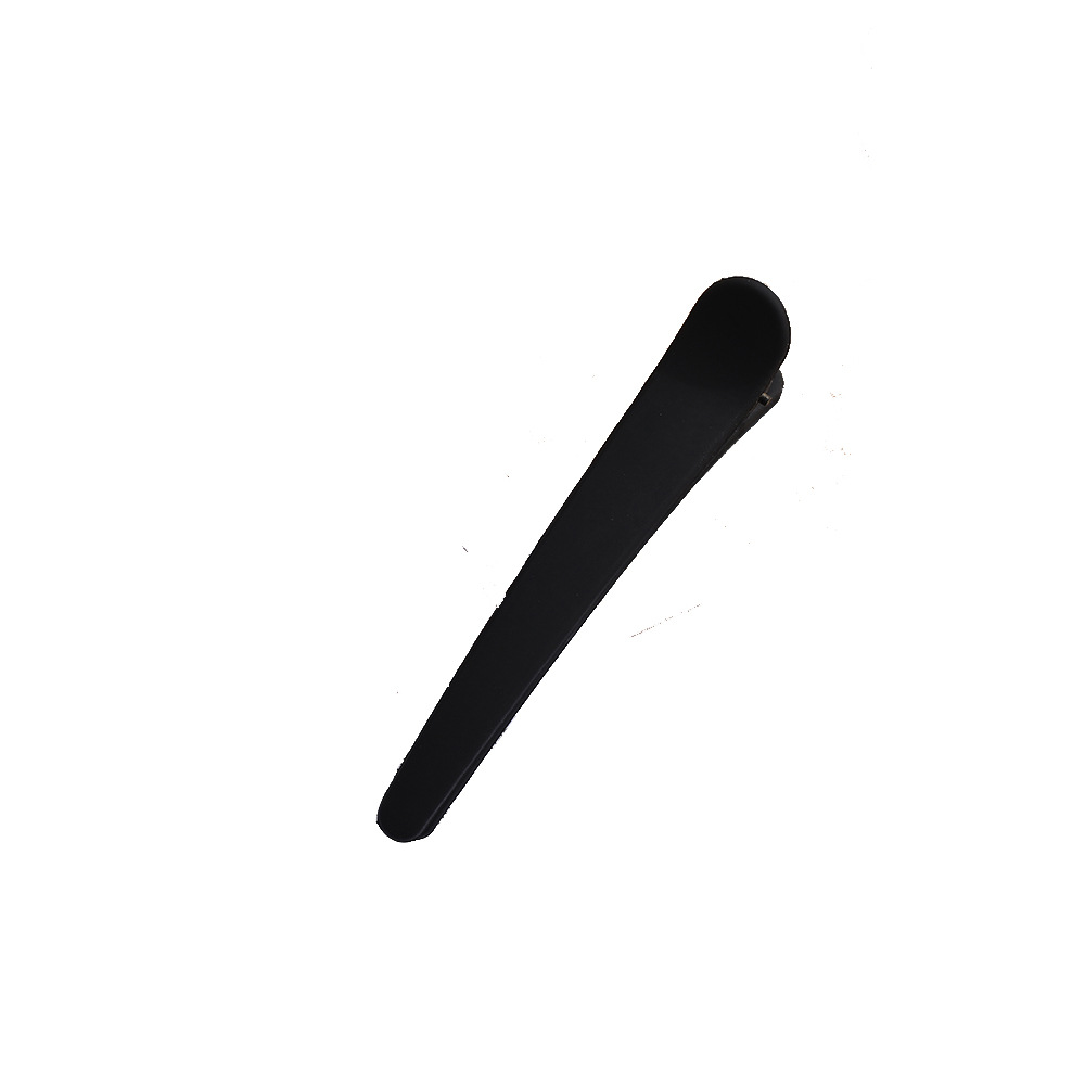 Hairdressing black duckbill clip crocodile clip spray paint frosted color hairpin for women Yiwu boutique supply