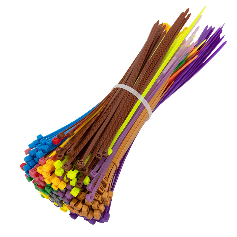Colorful nylon cable tie 3*4*200*300*5*400 Red Yellow Blue green plastic cable tie garden binding belt
