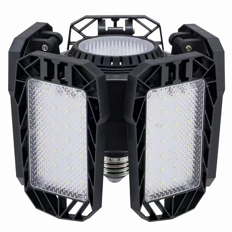 Cross Border Folding Leaf Light Three Leaf Light Four Leaf Light Five Leaf Light LED Lighting Garage Light Deformable Black King Kong Light