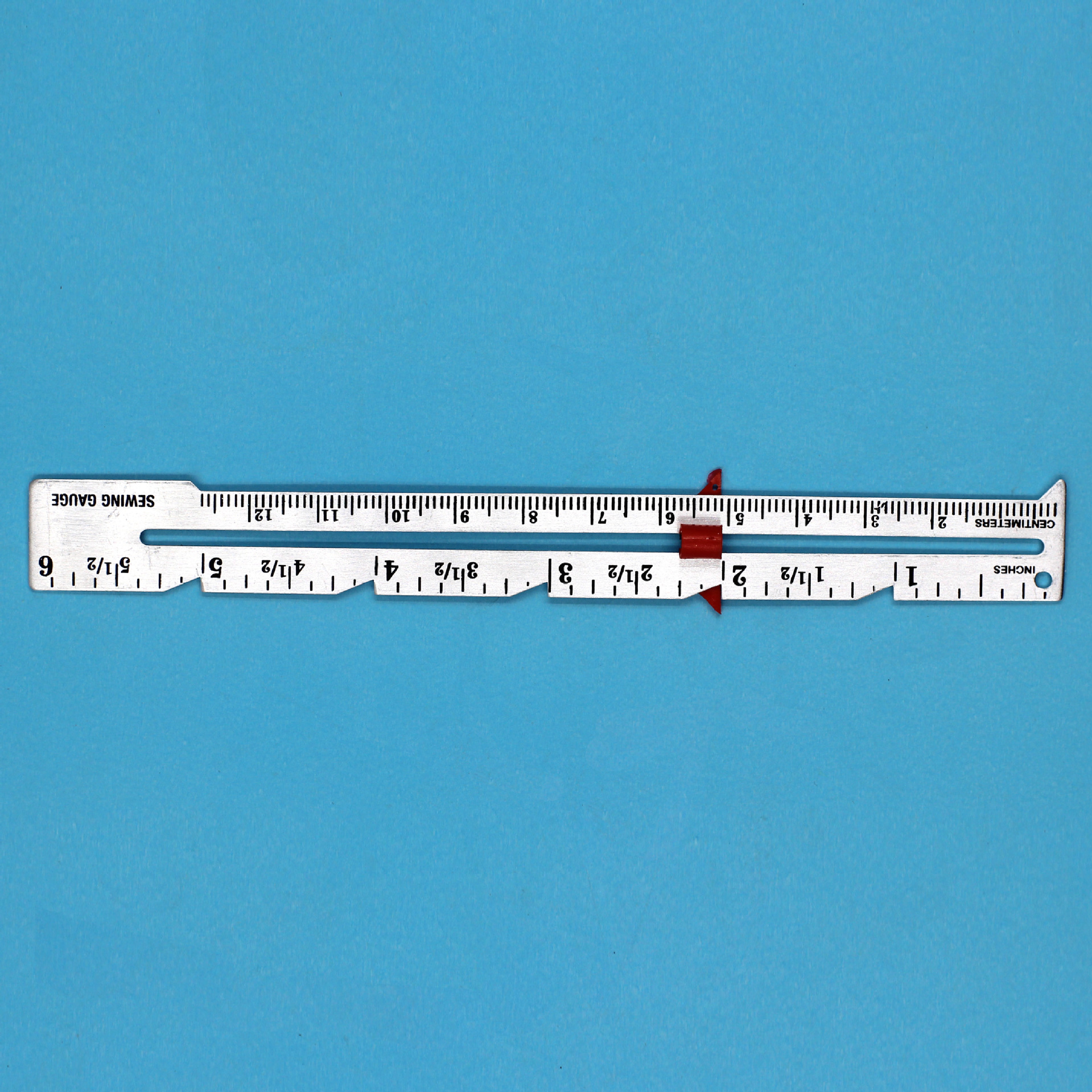 Thickened silver edge ruler