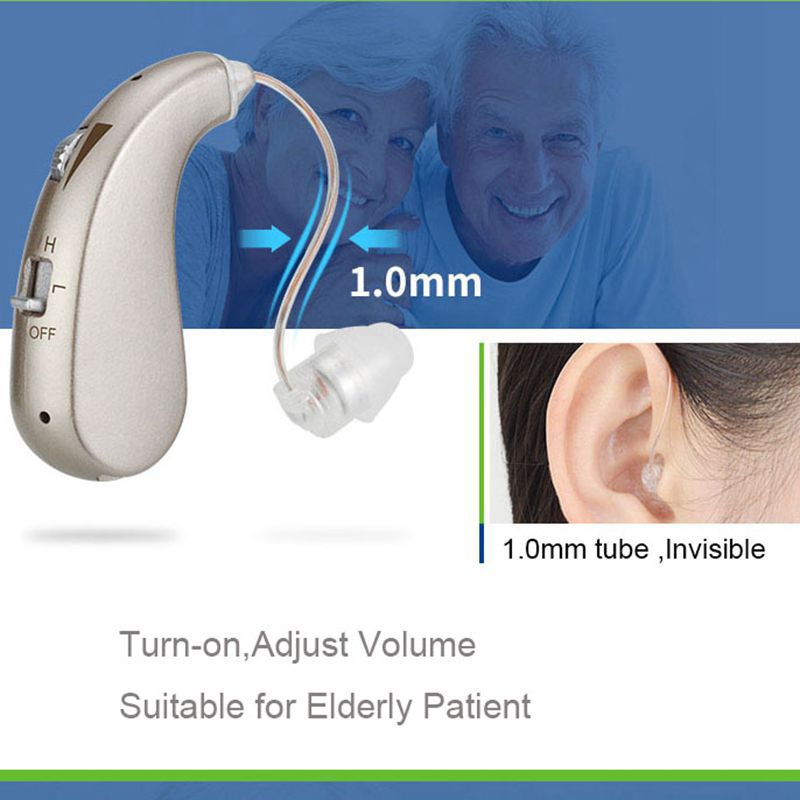 USB Rechargeable Hearing Aid for Deafness and Back of Ear Hearing Aid for the Elderly Hearing Aid Sound Amplifier for Cross-border