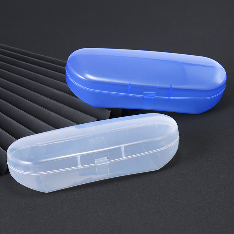 Factory wholesale large glasses box flat glasses myopia glasses plastic box sunglasses box blue transparent glasses box