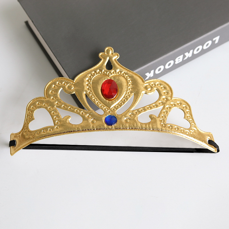 Birthday Crown Children's Birthday Party Supplies Princess Crown Cloth Headband Cake Decoration Props Queen Crown