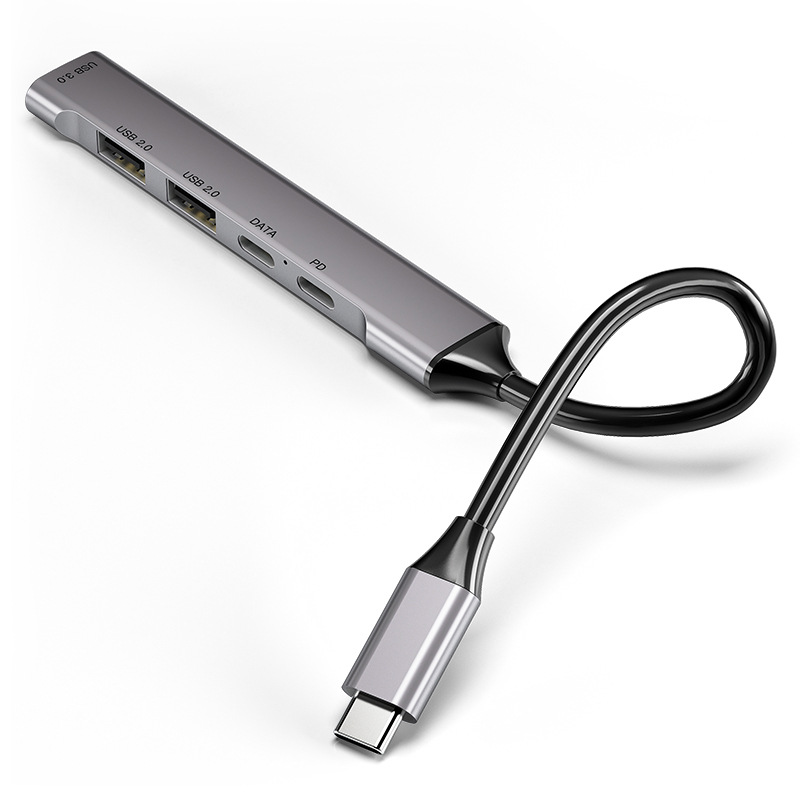 Type-C five-in-one docking station USB-C to usb3.0hub hub PD fast charging multi-function splitter