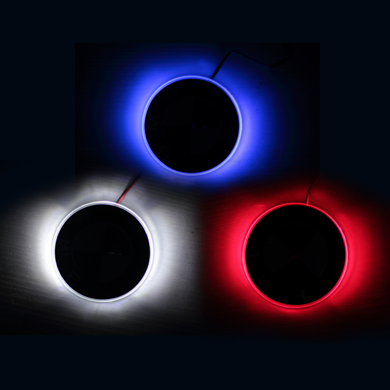 Suitable for BMW BMW luminous logo led side back cursor motorcycle 2D background light front logo rear logo modified car sticker