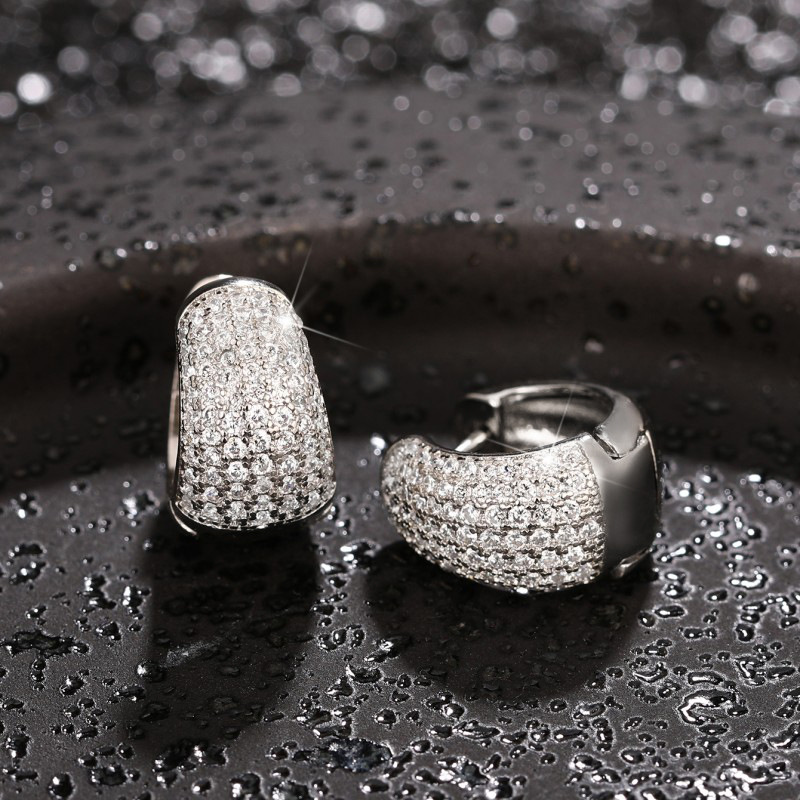 Gioielli unisex Moda moda orecchini zircone multicolore temperamento orecchini cristallo gioielli_voghion.com
