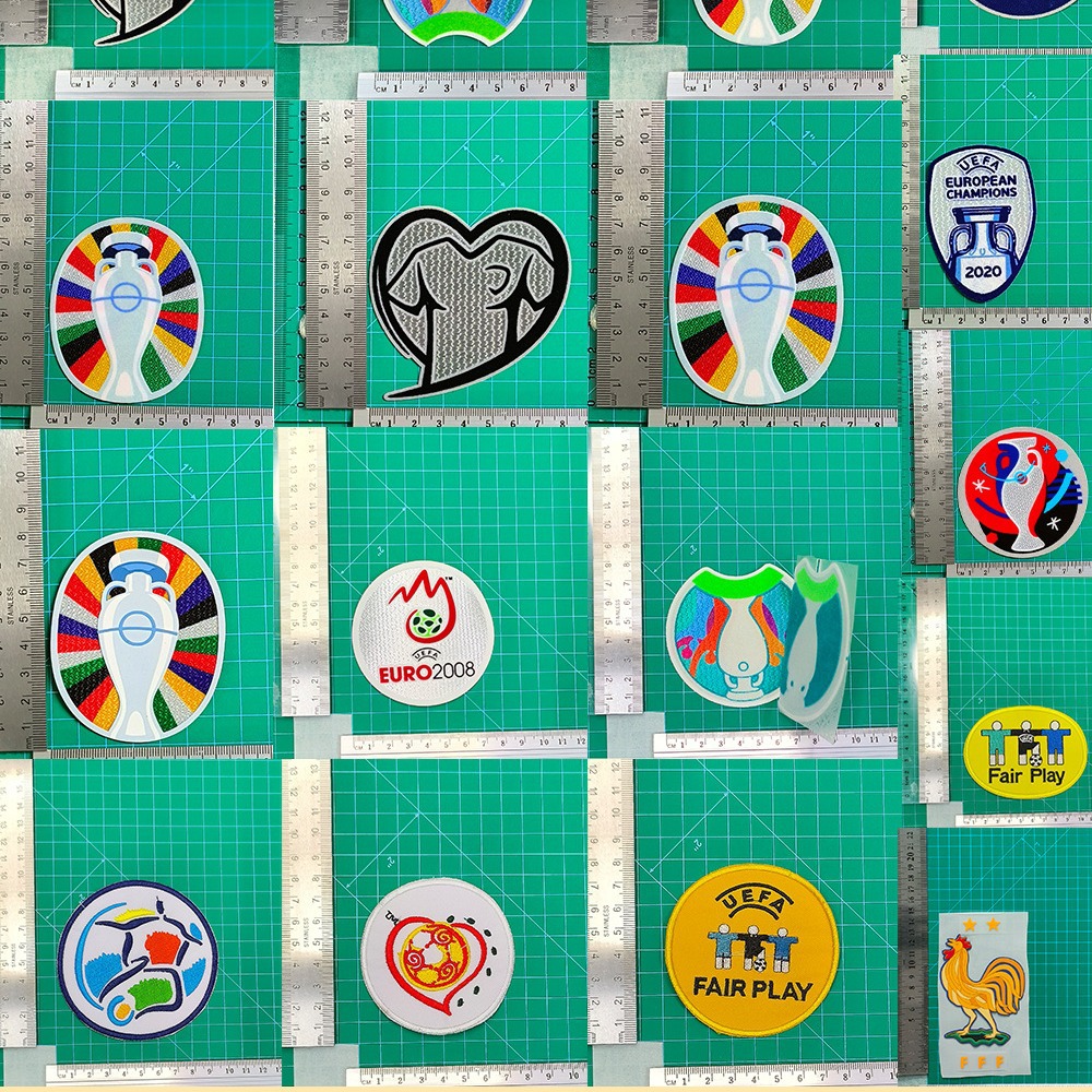 European Cup Collection Jersey Number Letter Stamping Number Heat Transfer Map Jersey Supplies