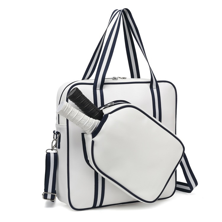 Peak racket bag pu leather shoulder slung badminton bag