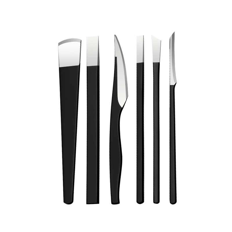 Factory wholesale stainless steel pedicure knife to death skin knife 6 piece set decoration calluses pedicure knife pedicure tools in stock