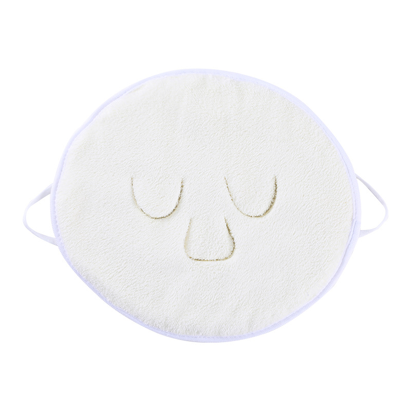 Wholesale beauty salon cold and hot compress face towel coral fleece ear mask soft hydrating face a generation of hair