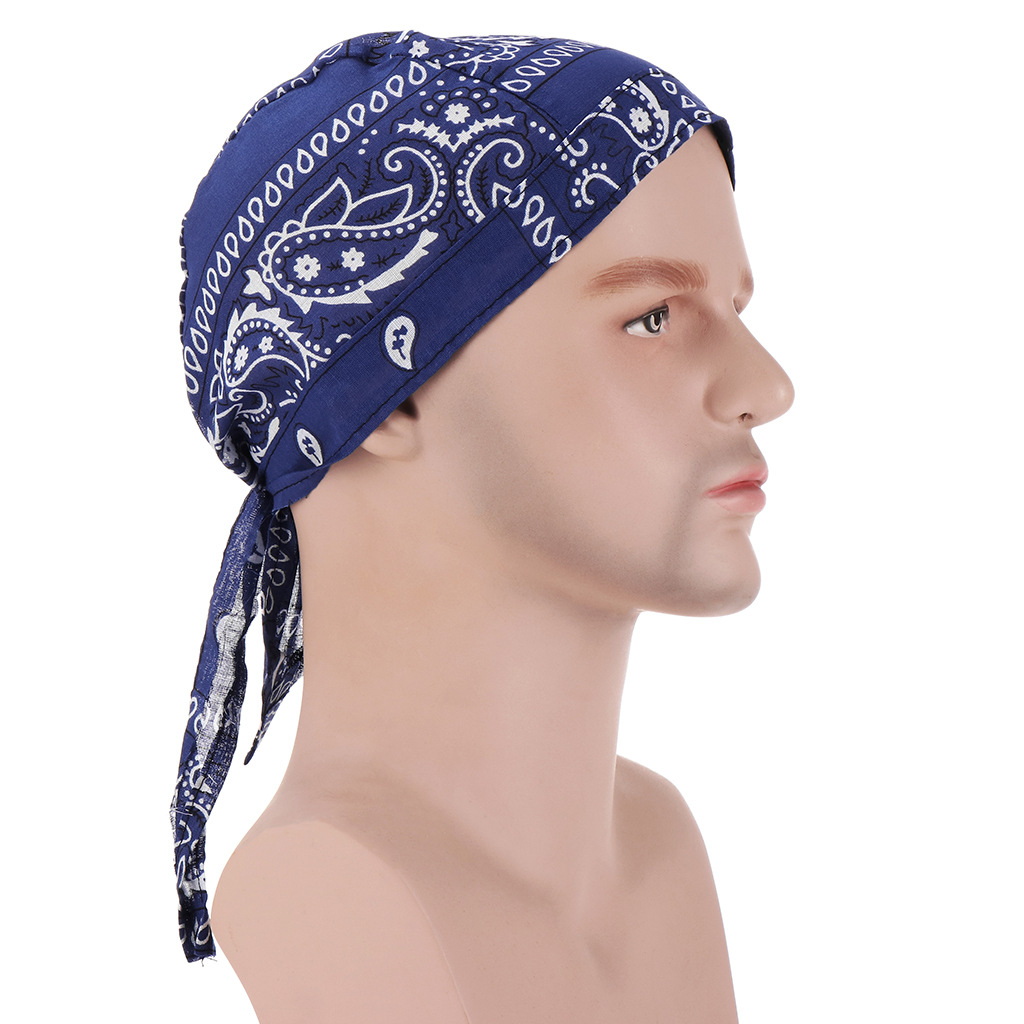 New European and American cotton amoeba pirate hat men's and women's chemotherapy cap outdoor cycling Baotou hat wholesale