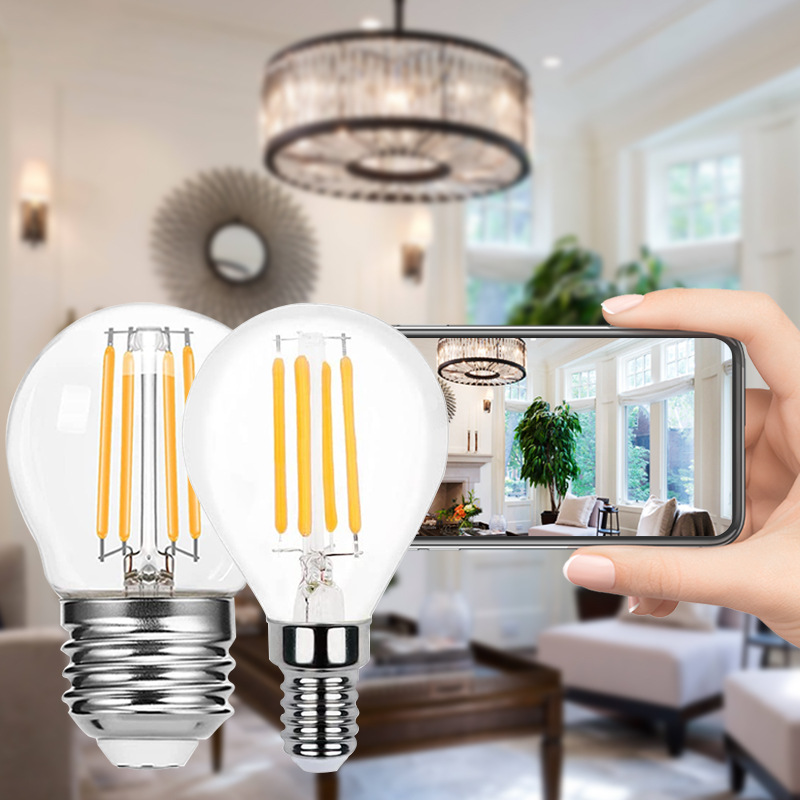 G45 bulb LED bulb E14 E27 LED filament lamp retro bulb 4W6W 8W 220V magic bean bulb