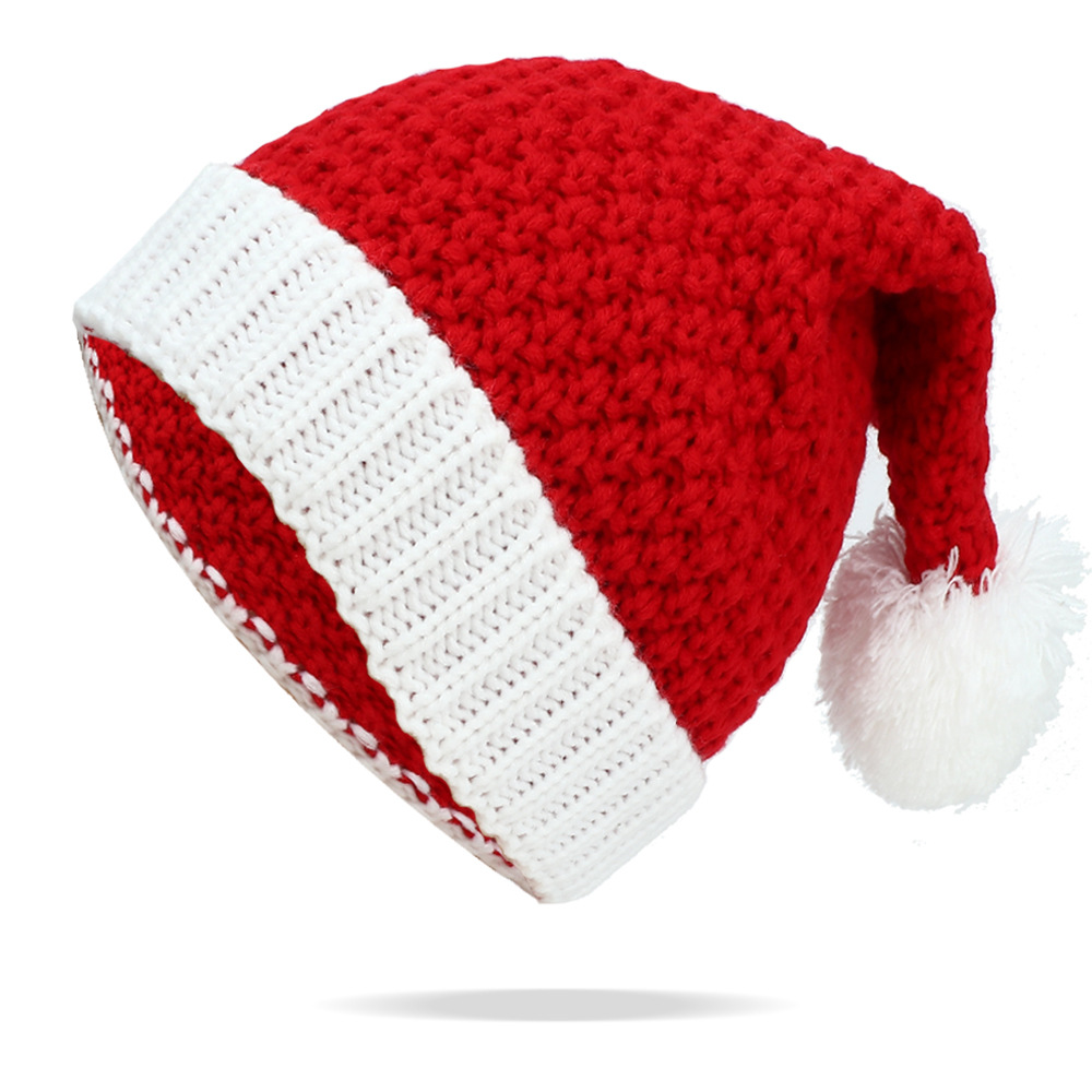 Foreign trade cross-border autumn and winter men and women Santa Claus knitted wool hat Halloween creative gift wool hat