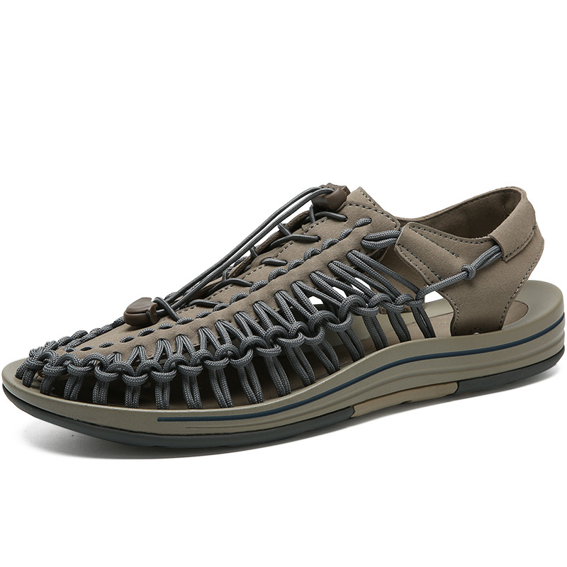New Sandals Woven Sandals Men's Sandals Casual Beach Shoes Roman Sandals Tracing Shoes Outdoor Mountaineering Wading Shoes