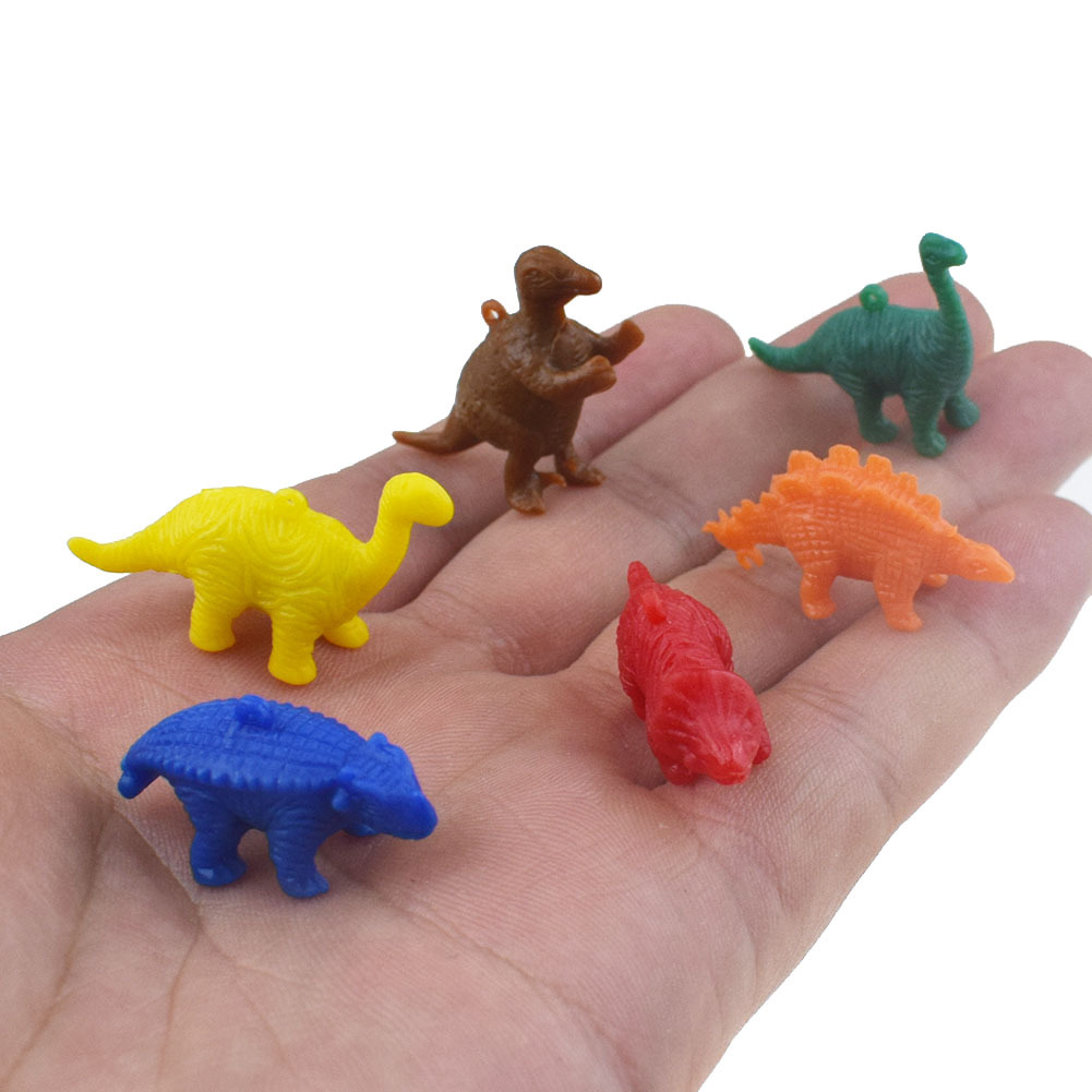 TPR Mini Dinosaur Toy Gashapon 3cm Jurassic Dinosaur Accessories Small Toy Cross-border Supply