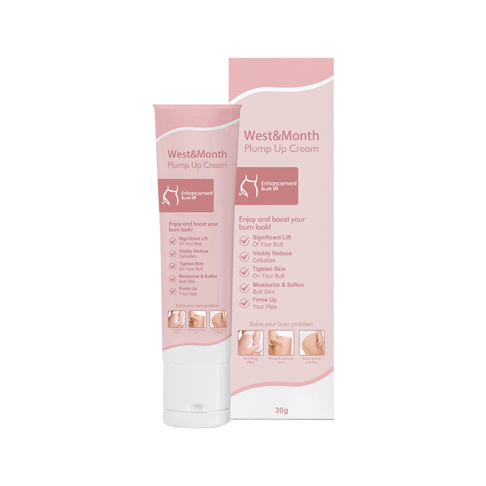 West & Mooth body plump cream firming lifting hip highlighting body curve beautiful hip plump hip lifting cream