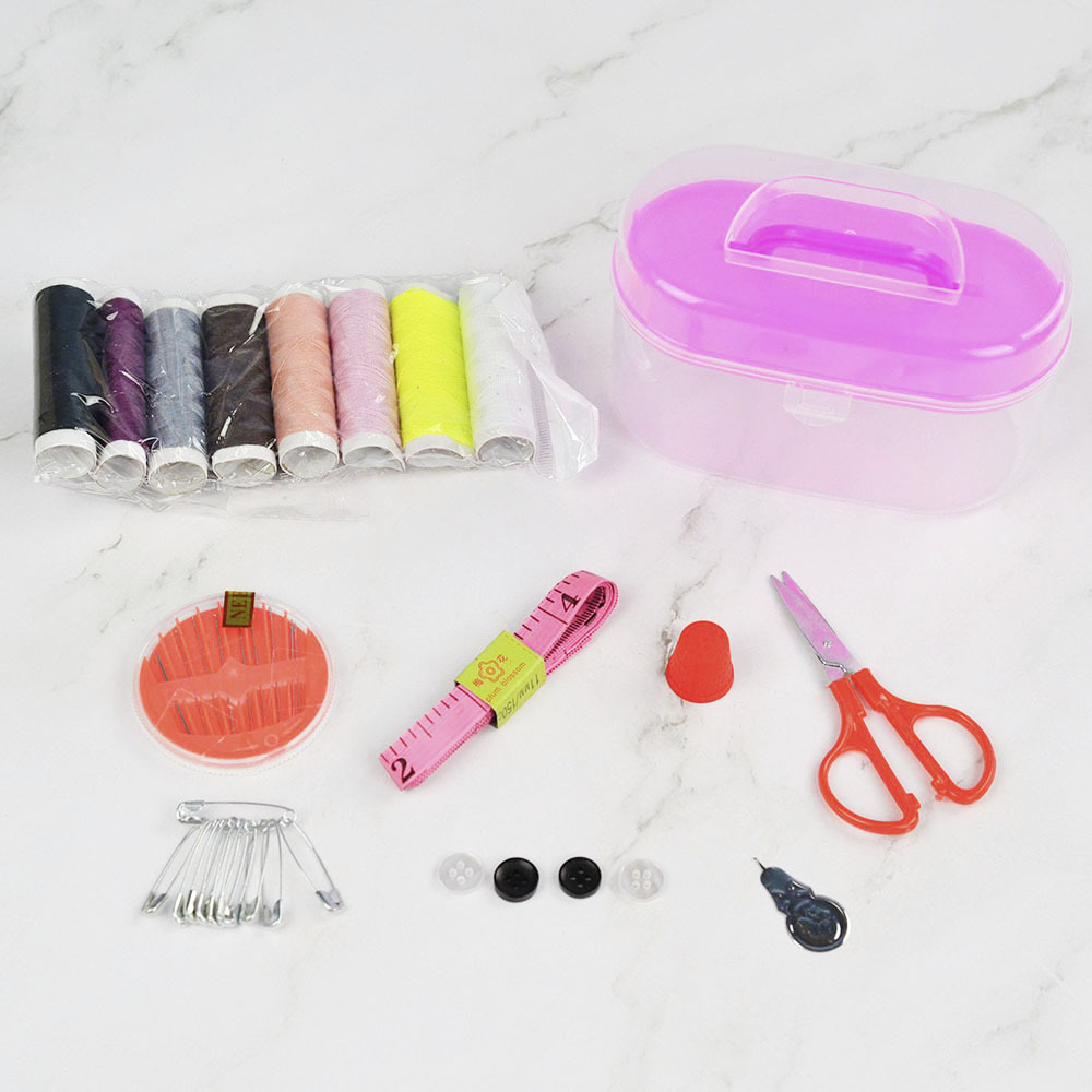 Household sewing box suit mini treasure box fabric handmade sewing box suit simple version 100g