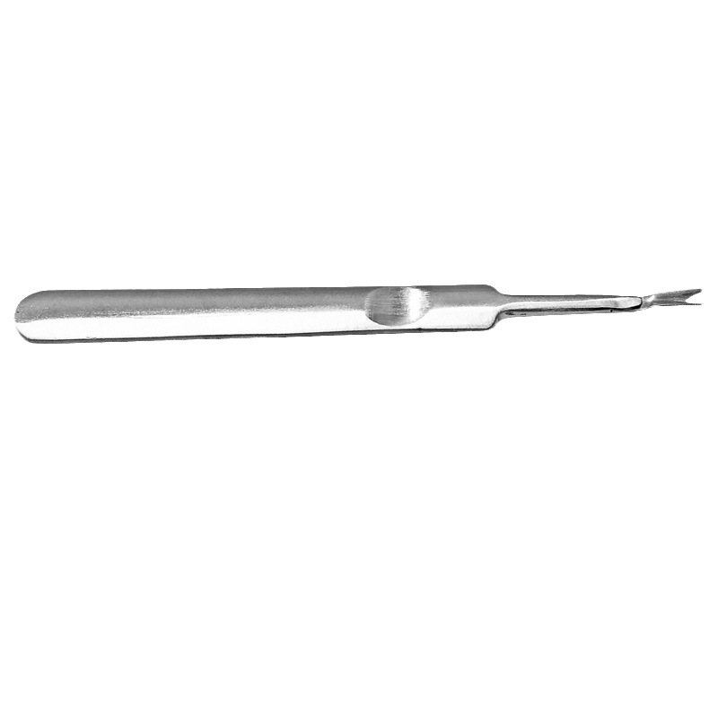 Stainless steel touch welding stun leather fork nail repair dead skin nail beauty tool calluses push knife big stone dead Skin Fork