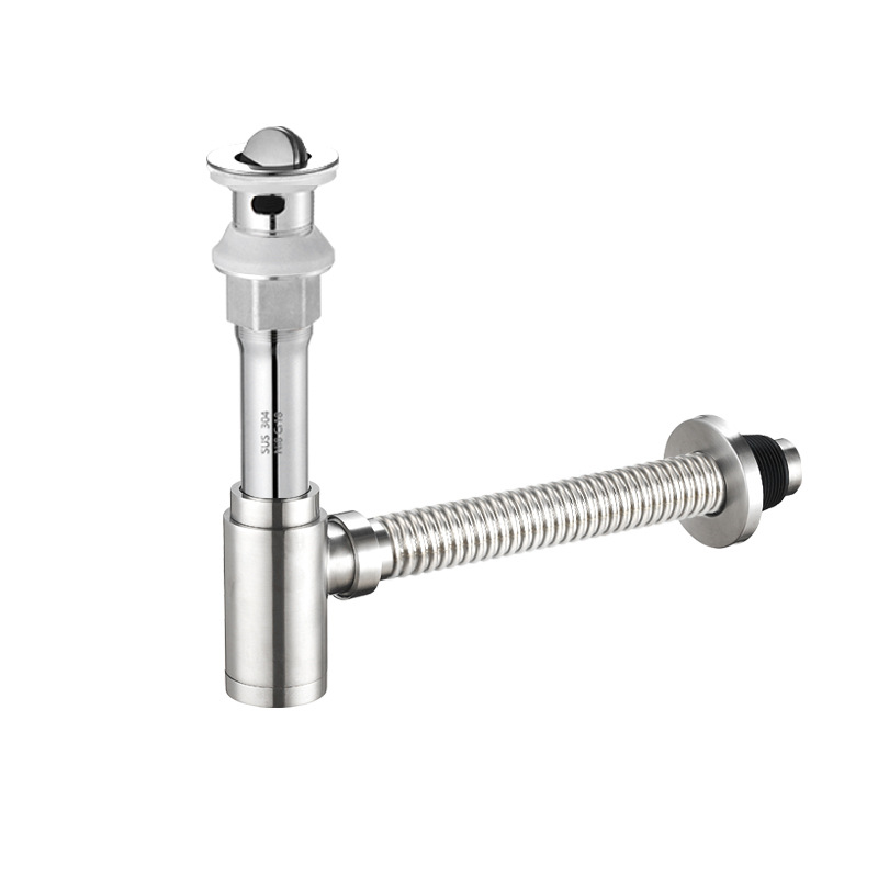 Basin drain drain wall drain deodorant air barrier with pipe wash basin drain bounce type drain pipe drain fittings