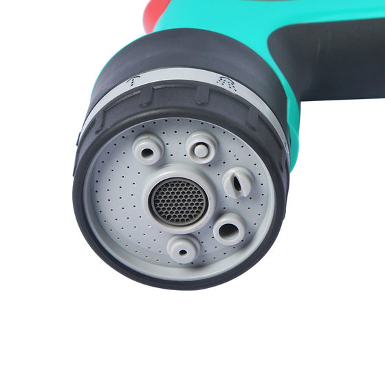 Plastic ABS coated with glue 7 function garden water gun flower watering nozzle household car wash watering vegetables shower water gun