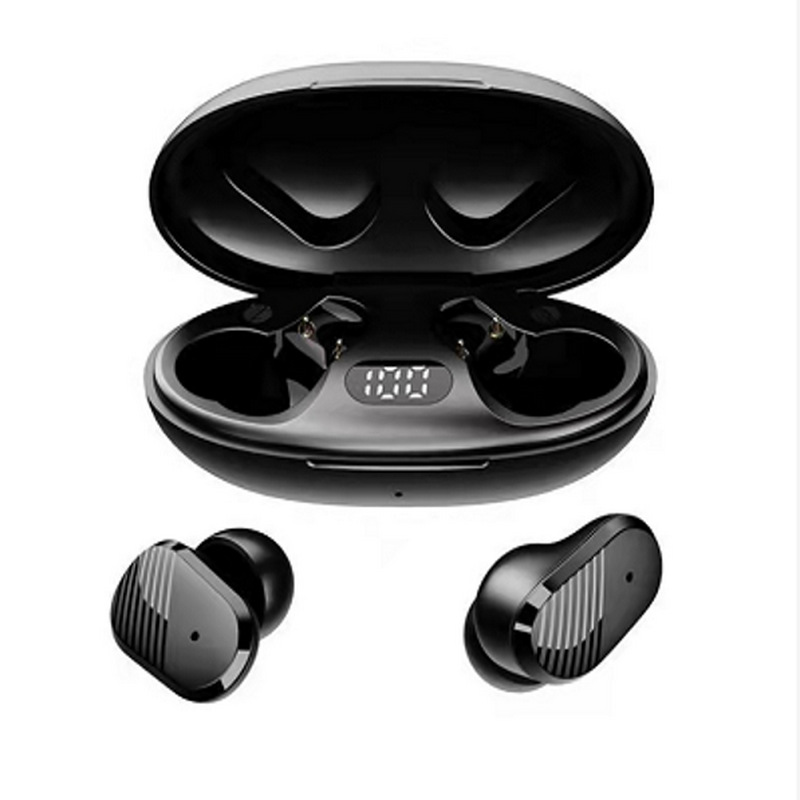 Cross-border private model A68tws sports Bluetooth headset 5.0 sports sweat-proof in-ear LED digital wireless headset