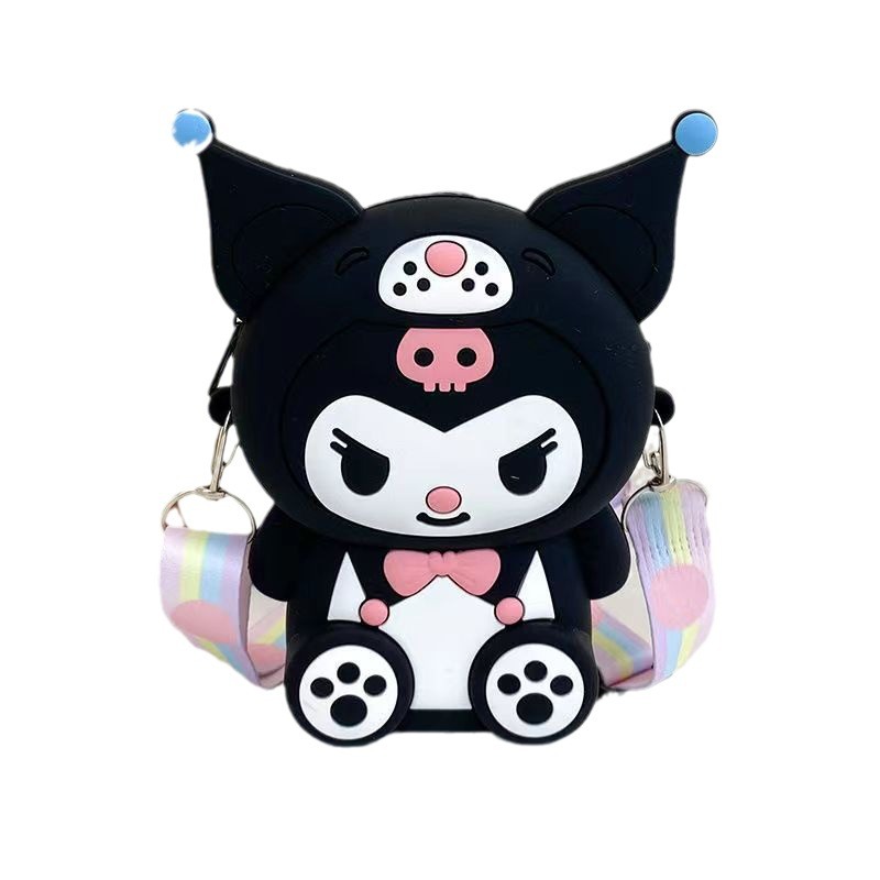 Cute children's silicone bag coolomi crossbody coin purse clothing trendy girls' shoulder bag cartoon princess bag