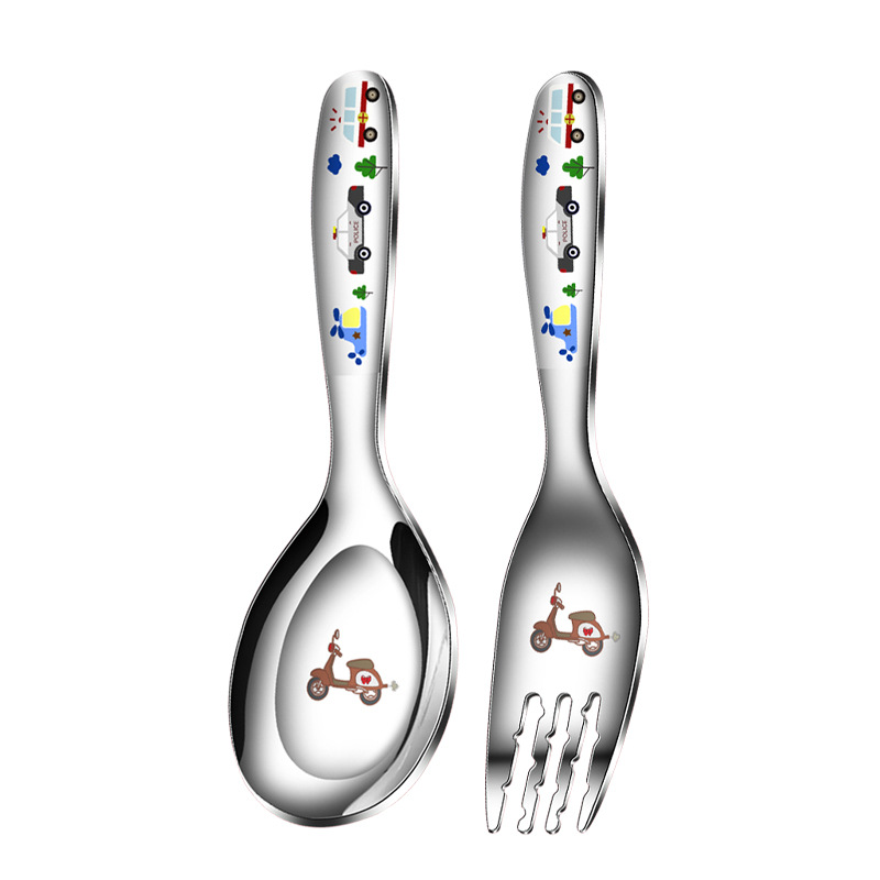 316 Stainless Steel Baby Children's Spoon Household Rice Spoon Soup Spoon Spoon High Color Value Dining Small Spoon Dry Rice Spoon