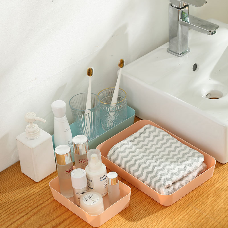 Desktop Storage Box Kitchen Storage Box Household Multifunctional Simple Plastic Finishing Box Living Room Drawer Storage Box