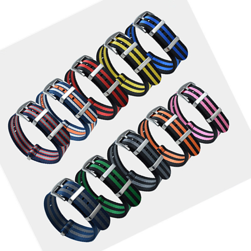 Canvas Nylon Woven Strap High End NATO One Over Nylon Strap 18/20/22/24