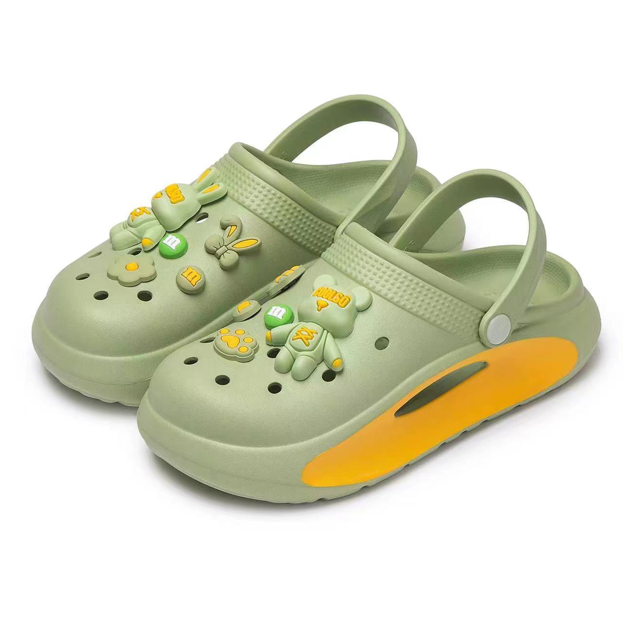 2025 Explosive Cave Shoes Women's Summer Outer Wear Soft Bottom Baotou Sandals and Slippers Women's Fashionable Thick Bottom Shoes for Shoes