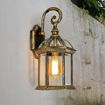 European-style retro outdoor super bright waterproof led wall lamp balcony lamp stair corridor aisle outdoor courtyard wall lamp