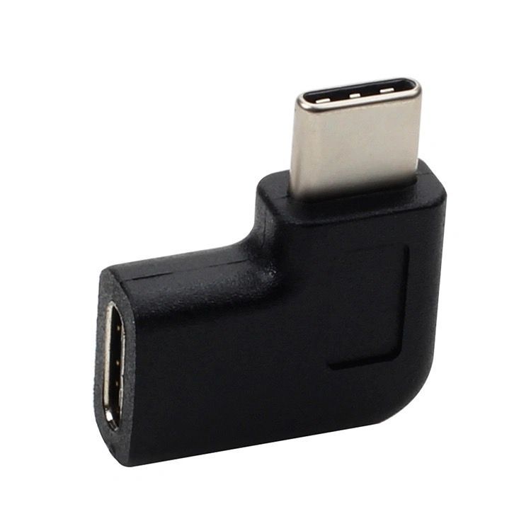 type-c male-to-female adapter USB-C extension 90 degree adapter USB3.1 90 degree side bend adapter
