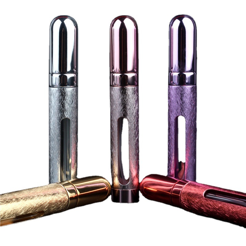 Wholesale perfume bottle sub-packaging glass spray bottle convenient travel perfume bottle lipstick tube empty bottle 12ml