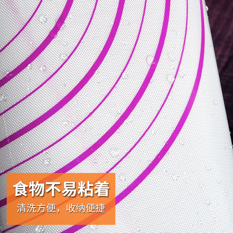 Silicone pad kneading mat purple non-stick non-slip easy cleaning baking tools large small size moon cake rolling dough and dough pad