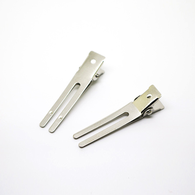 Factory wholesale 4.5cm double fork clip Korean diy headdress hair accessories fa accessories bangs clip side clip hairpin