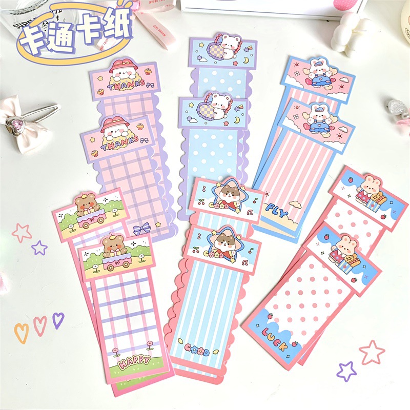 Cartoon small animal handmade DIY headdress hair accessories cream glue hairpin card strip packing bag opp plastic cardboard